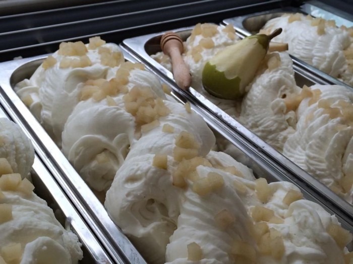 gelato pere pecorino