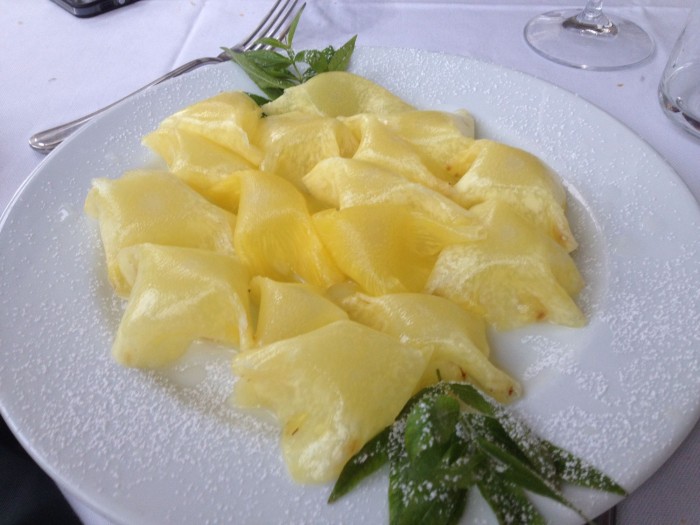 Carpaccio di ananas