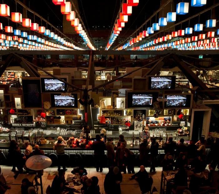 Mercato Centrale Firenze -installazione Daniel Buren