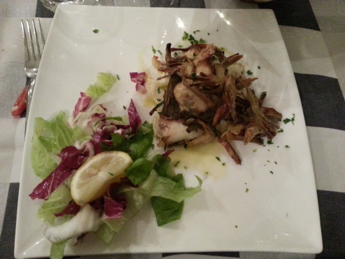 millefoglie orata con carciofi_osteria da francesco