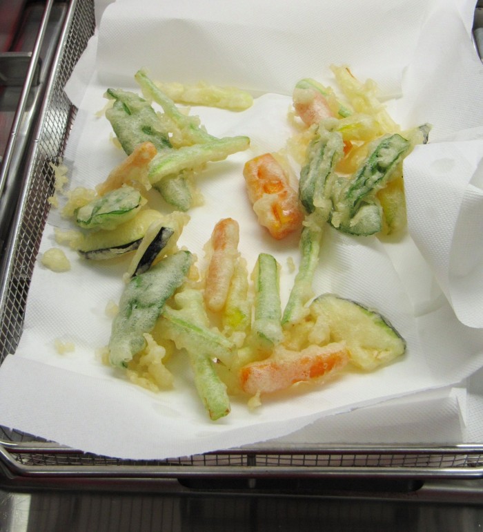 tempura di verdure puntarella rossa