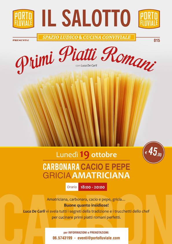 carbonara cacio e pepe porto fluviale