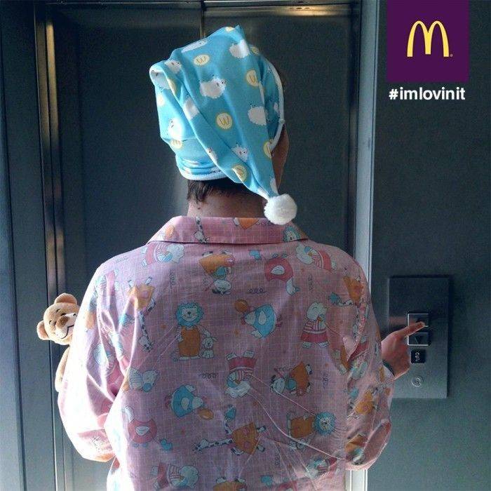 mc-donalds in crisi-pigiama colazione