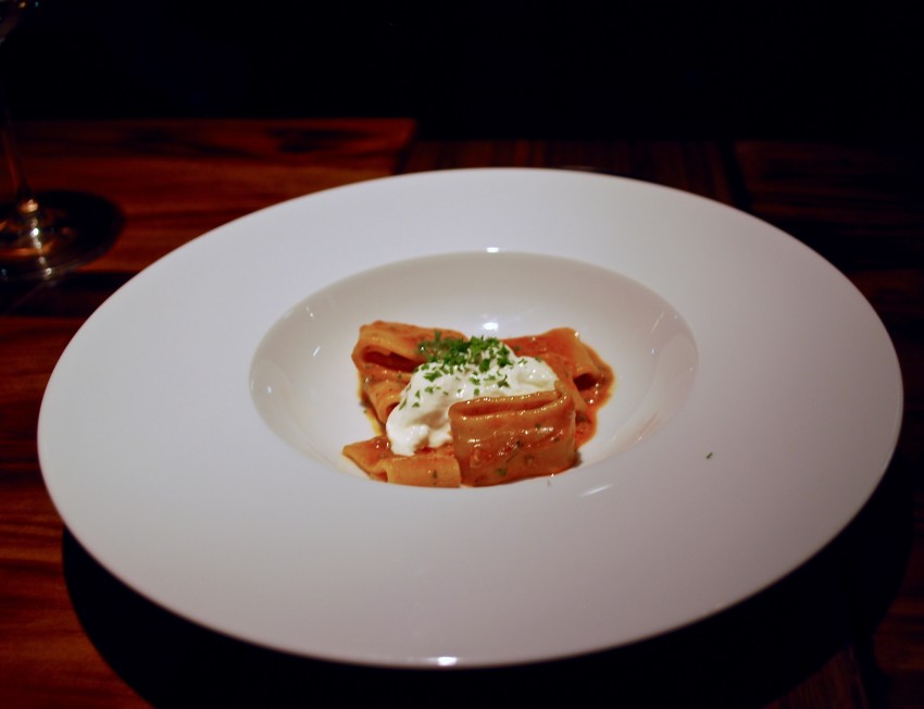 spice milano_Paccheri nduja e burrata