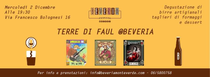 eventi roma dicembre 2015_terre di faul beveria monteverde