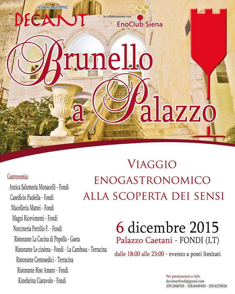 sagre lazio dicembre 2015_brunello a palazzo fondi