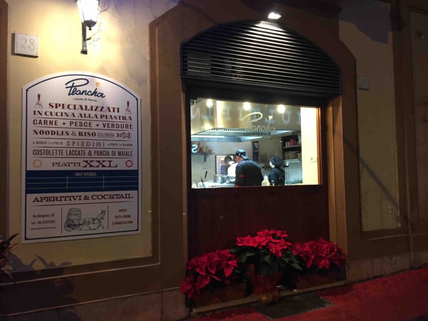 plancha roma vetrina