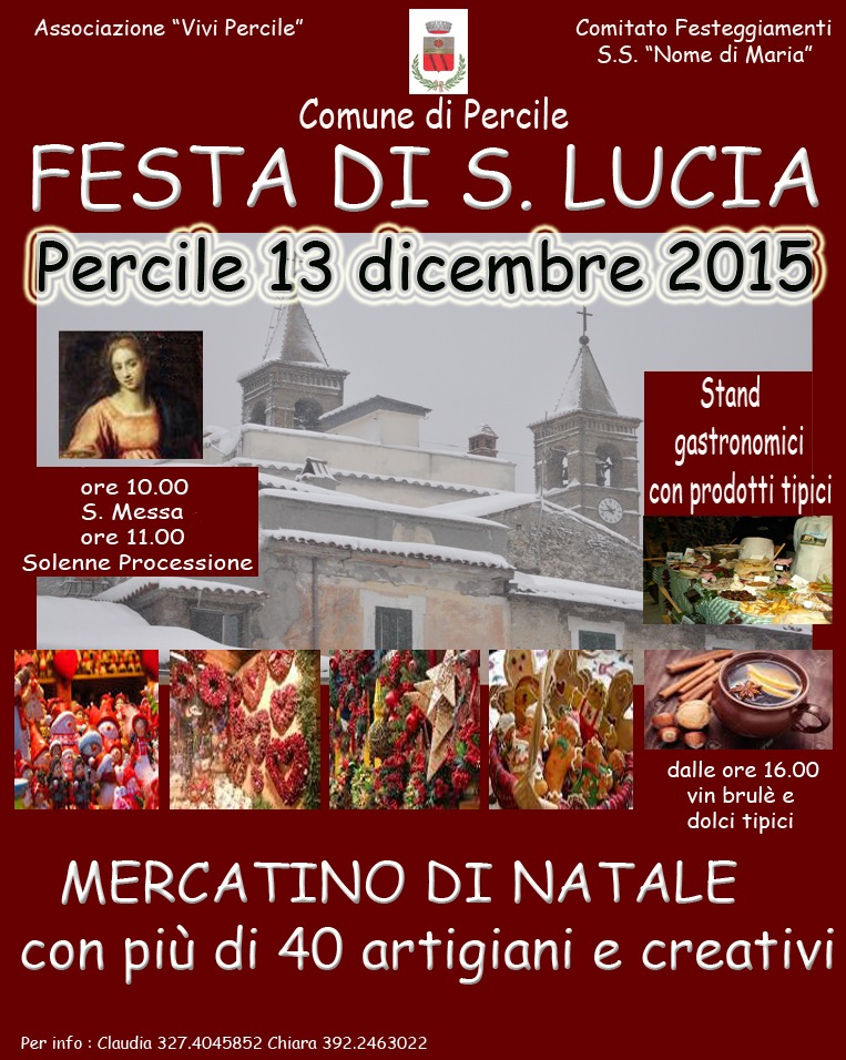 sagre lazio dicembre 2015 percile santa lucia