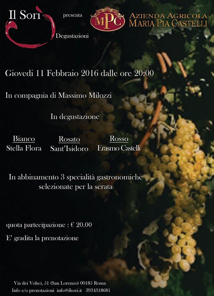 eventi roma febbraio 2016