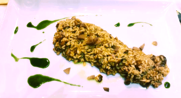 risotto funghi porcini e pera caperì Napoli