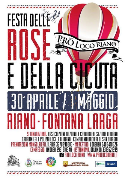 sagre lazio maggio 2016 festa rose e cicuta riano