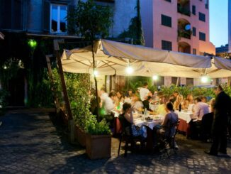 dove mangiare all'aperto a trastevere roma