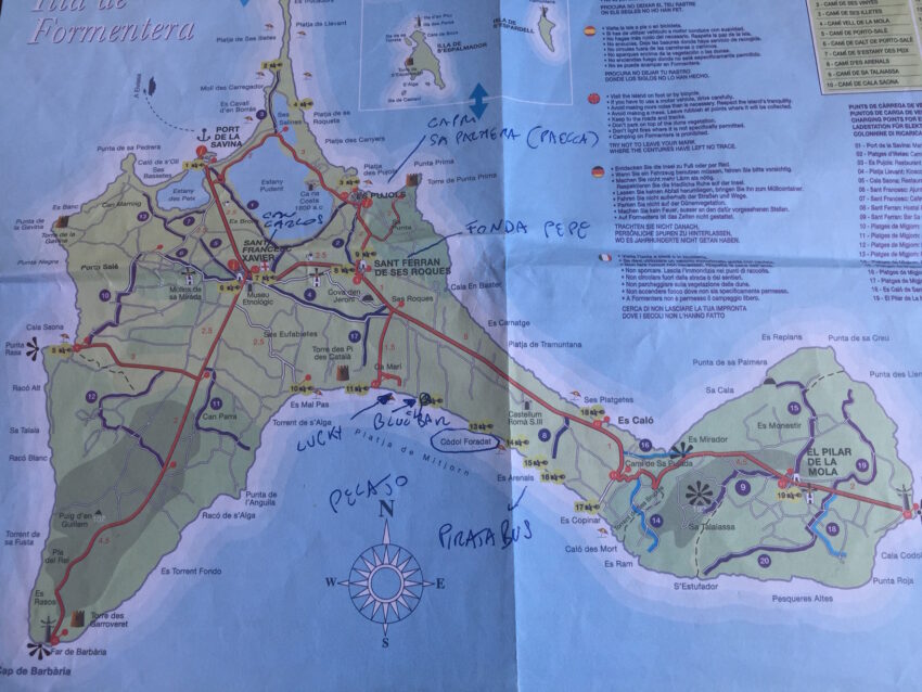 cartina formentera