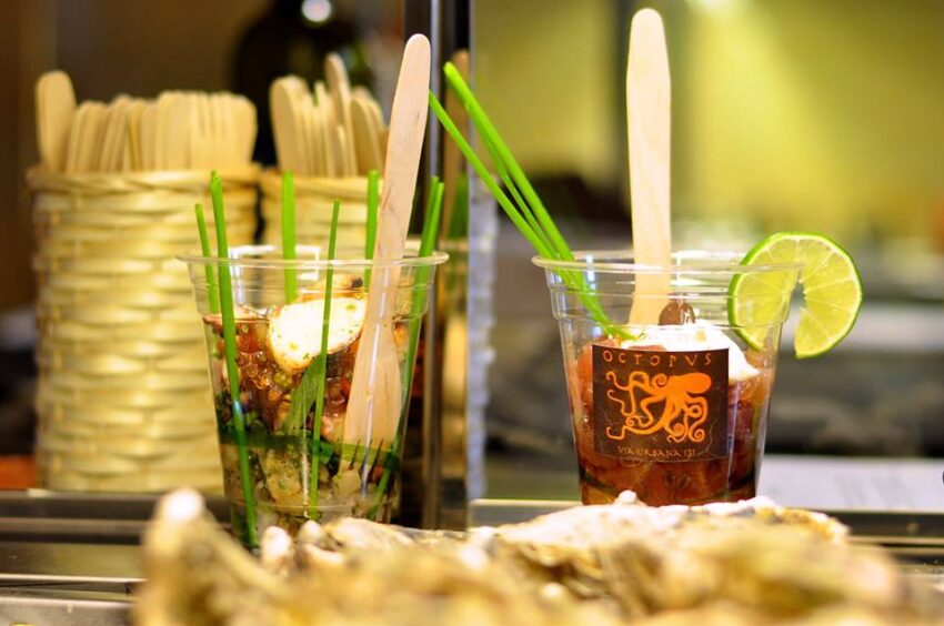 octopus monti roma bicchieri