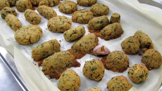 polpette di ceci alle erbe ricetta veloce