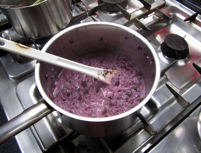 risotto con carote viola ricetta originale