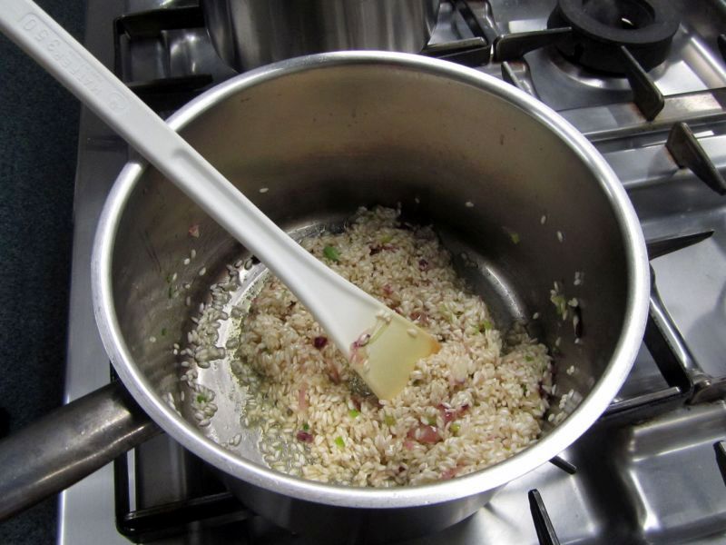 risotto viola con crescenza ricetta creativa