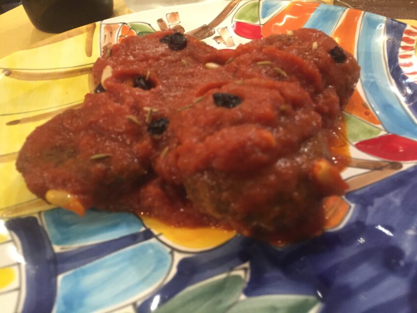 Tischi toschi Roma polpette di finocchietto