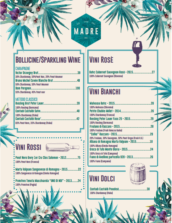 madre menu4