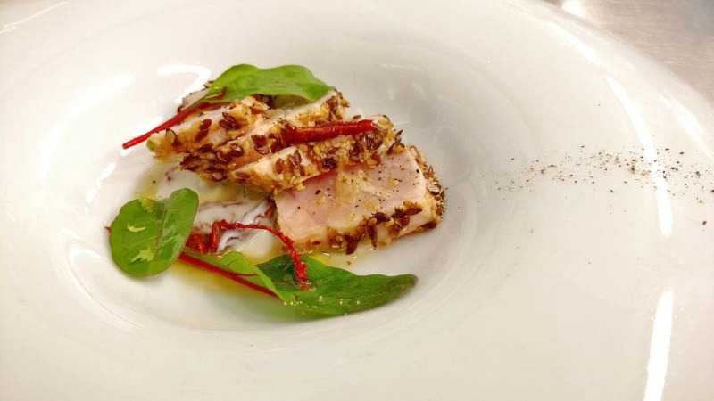 Pesce spada in crosta di semi ricetta originale
