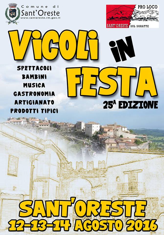 vicoli in festa sant'oreste