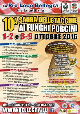 Sagre Lazio ottobre 2016