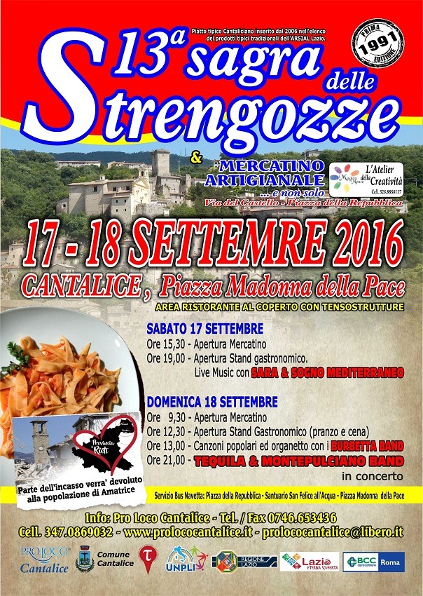 sagre lazio settembre 2016