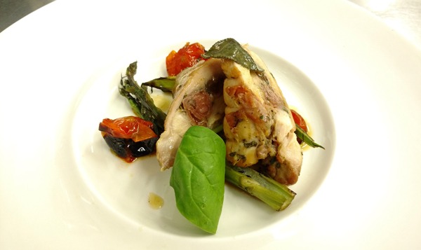 Involtino di pollo prosciutto e uvette ricetta