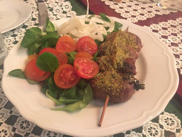 Involtini di pesce spada granella di pistacchio