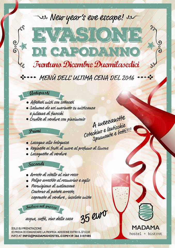 cenone di capodanno milano 2017