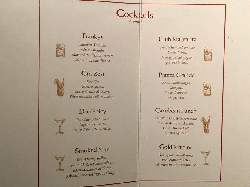 cocktail camera con vista