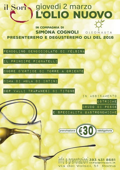 il sorì olio nuovo