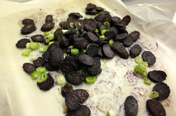 carote viola cotte al forno