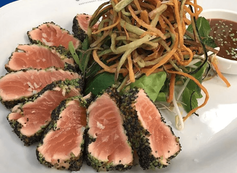 Puntarella Rossa Saigon tataki