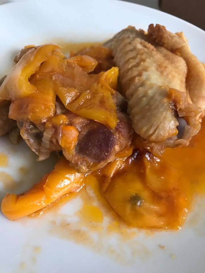 pollo con i peperoni