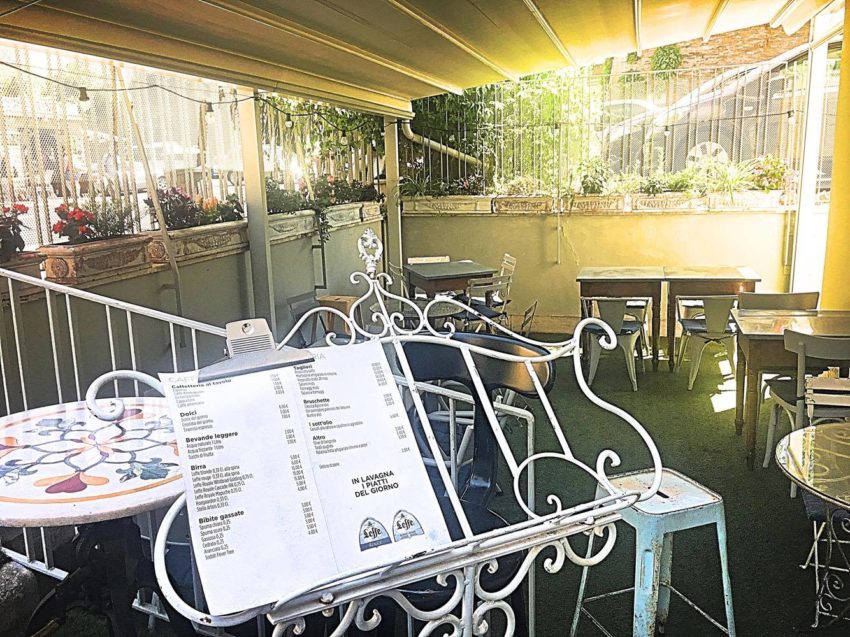mangiare all'aperto a roma