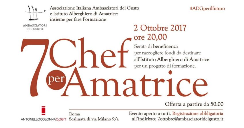 7 chef per amatrice