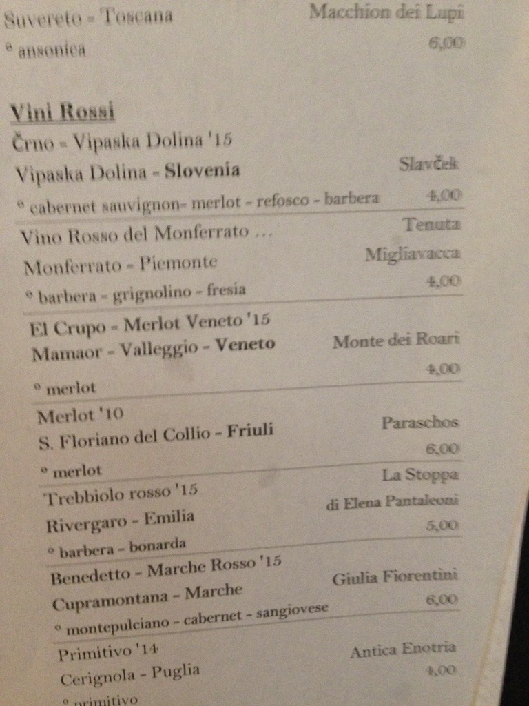 vini rossi alla mescita covino