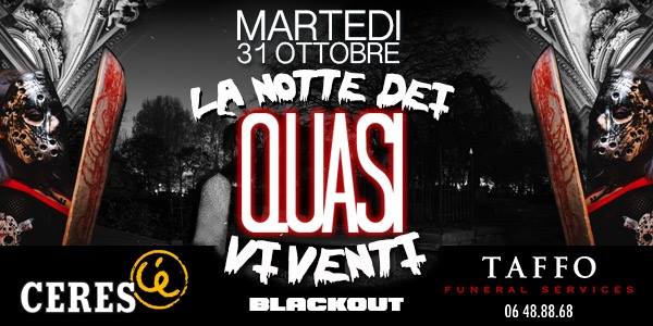 Black Out Roma halloween taffo