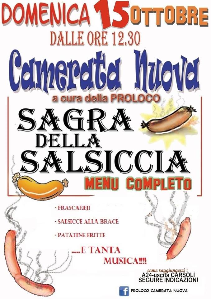 sagra della salsiccia camerata nuova