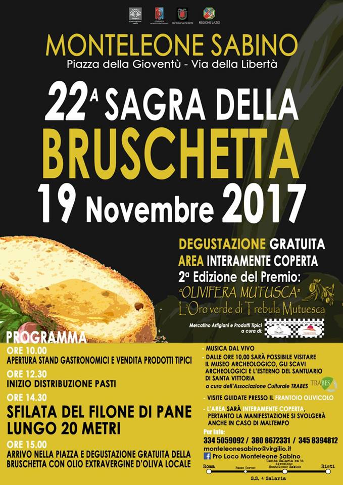 sagre lazio novembre 2017