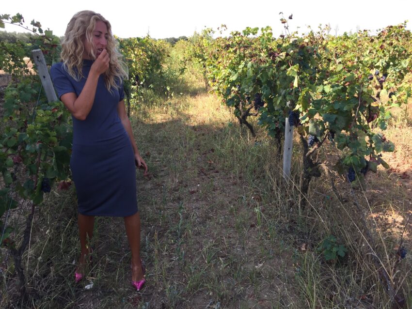 Mina Del Prete in vigna