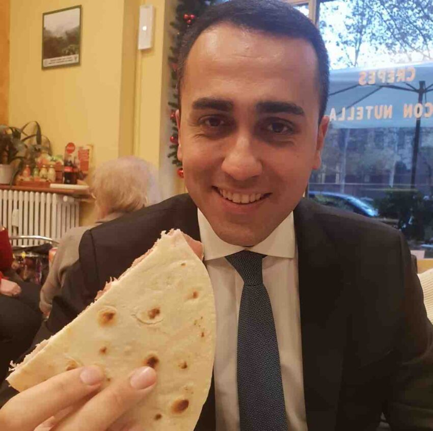 di maio mangia piadina