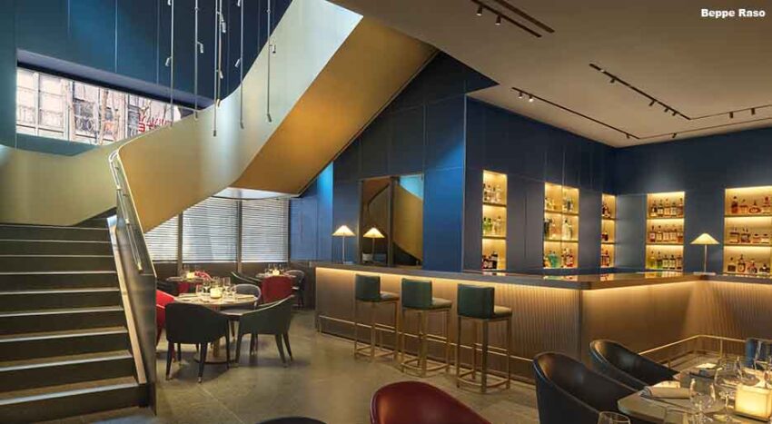Emporio Armani Caffè e Ristorante Milano, il bancone del bar