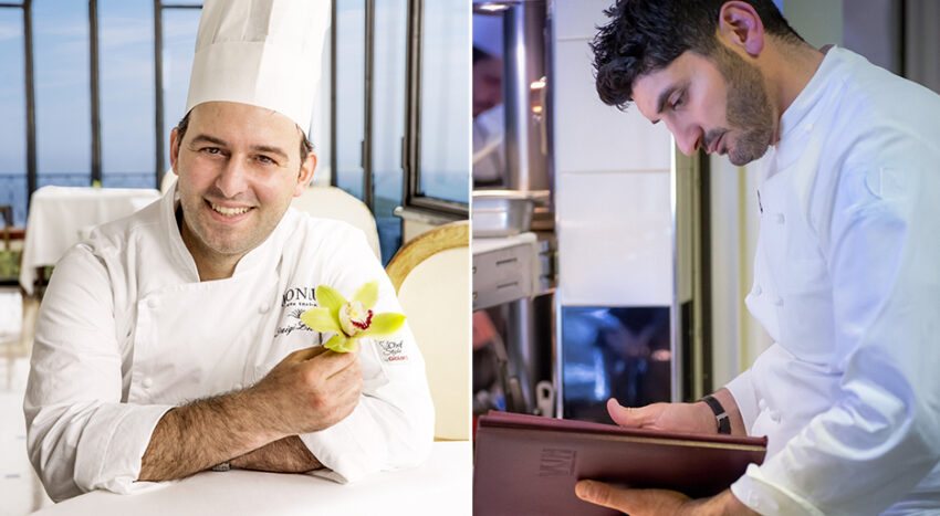Gli chef Luigi Lionetti e Andrea Aprea