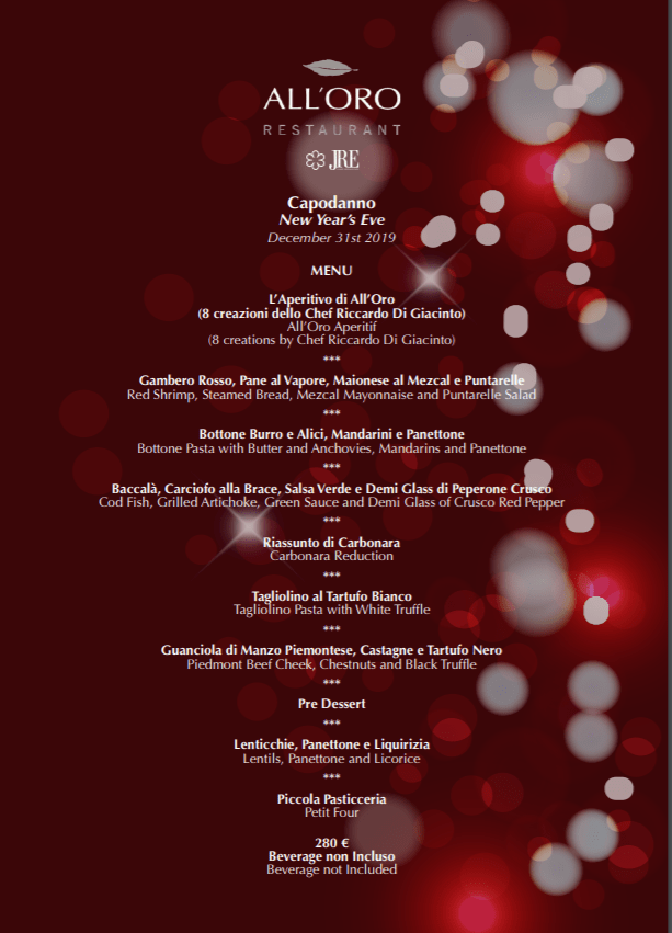 cenone capodanno 2020 a roma