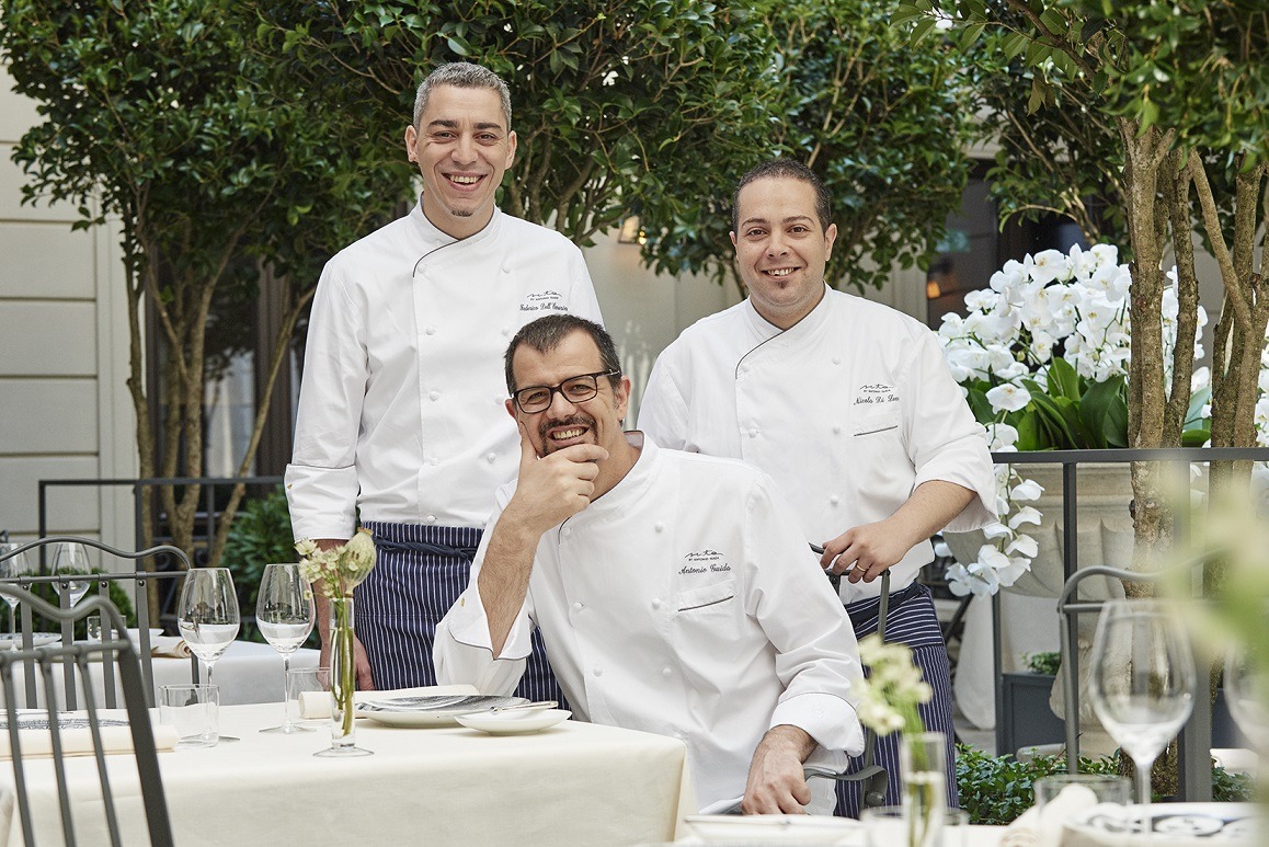 Chef Antonio Guida, Sous Chef Federico Dell'Omarino, Pastry Chef Nicola Di Lena