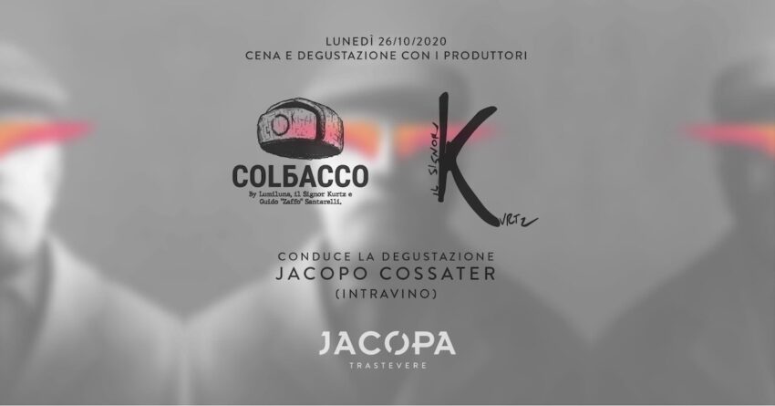 Jacopa Cena degustazione Colbacco e Il Signor Kurtz