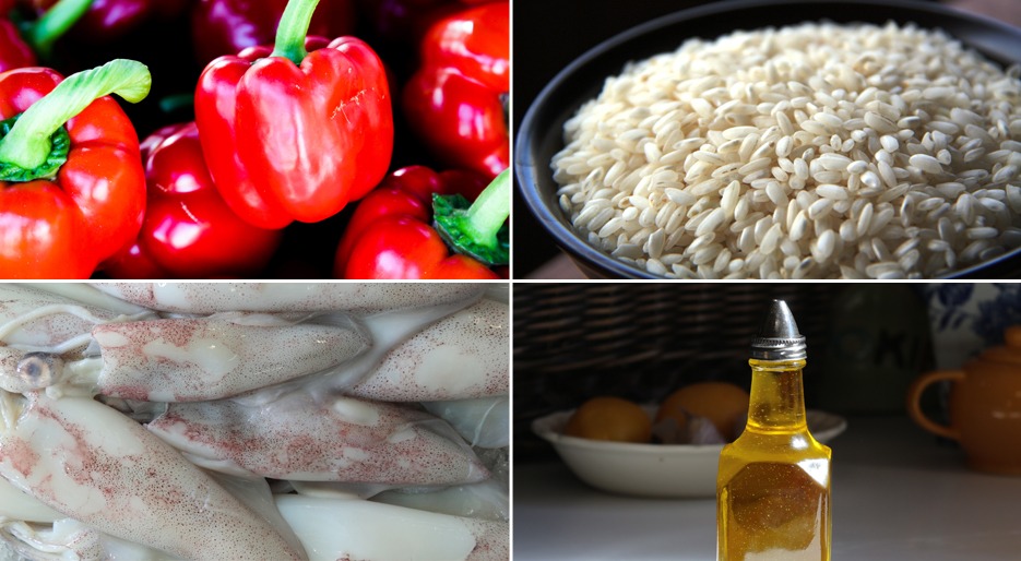 Ricetta Riso Seppie peperoni ingredienti