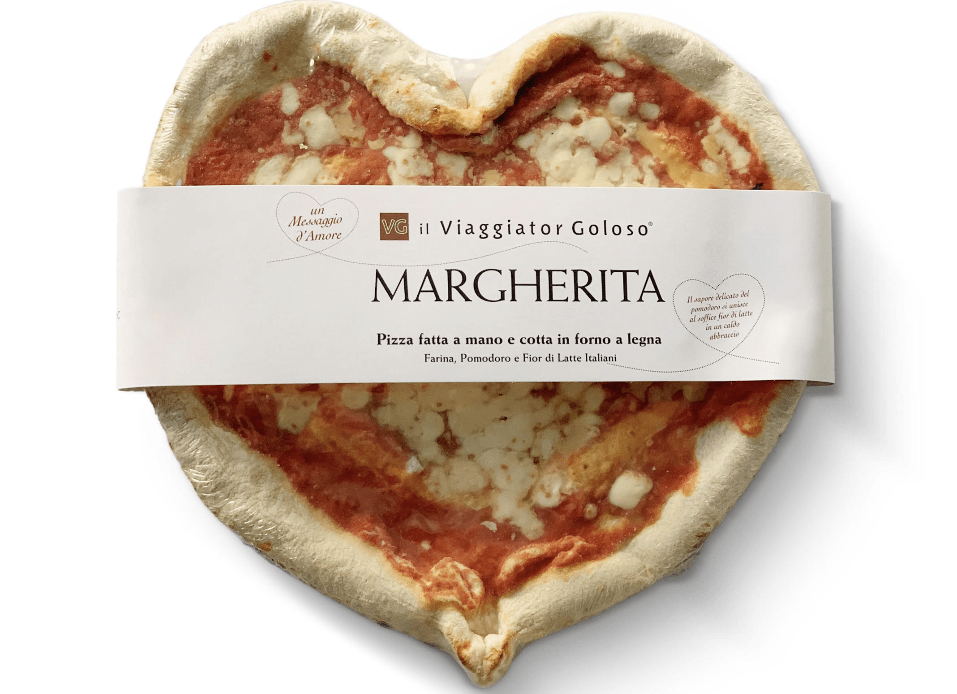 Pizza cuore Viaggiator Goloso supermercato